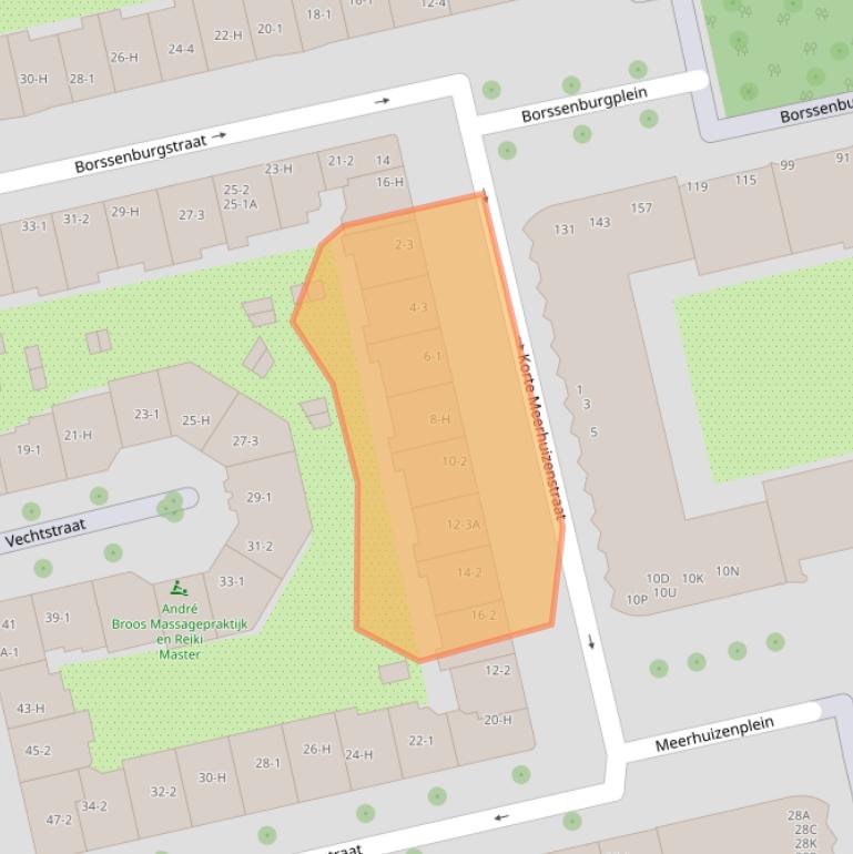 Kaart van postcodegebied 1078TL.