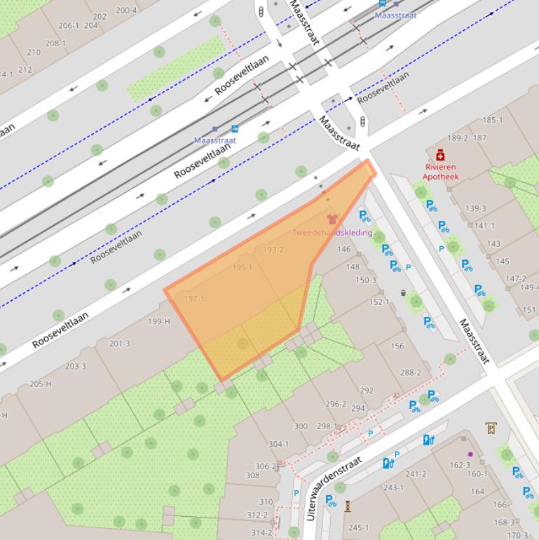 Kaart van postcodegebied 1079AP.