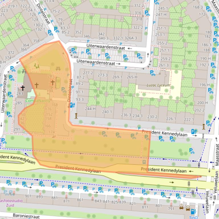 Kaart van postcodegebied 1079BD.