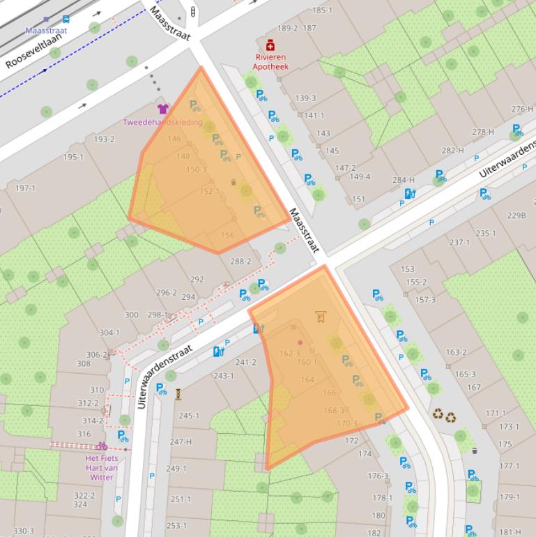 Kaart van postcodegebied 1079BK.