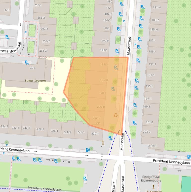 Kaart van postcodegebied 1079BM.