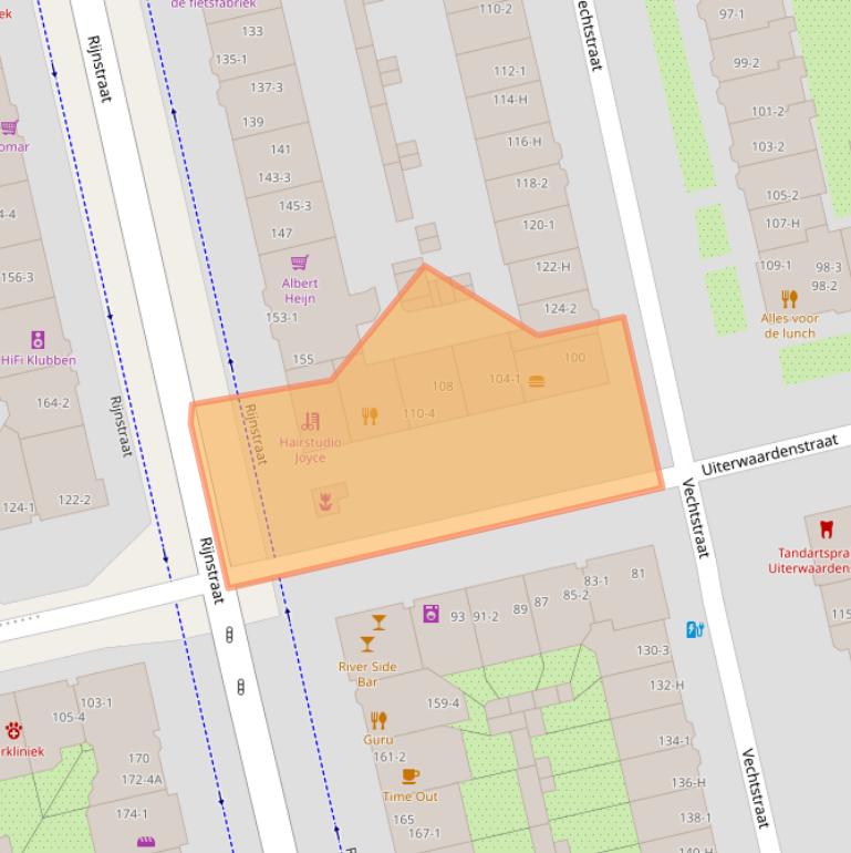 Kaart van postcodegebied 1079CG.