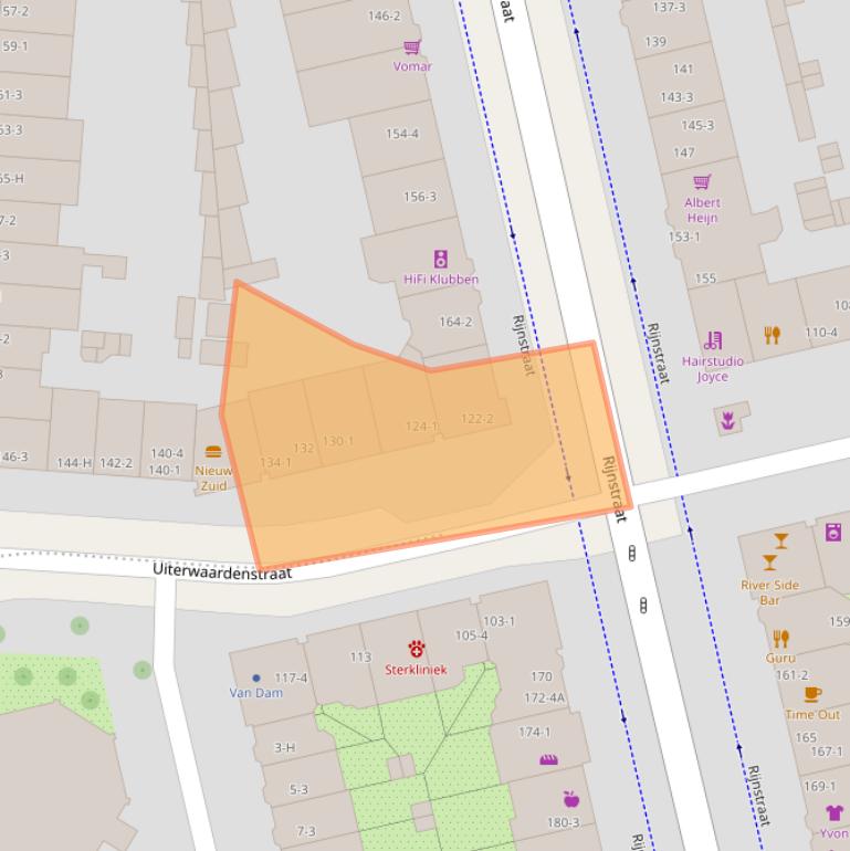 Kaart van postcodegebied 1079CH.