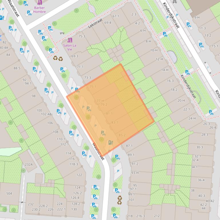 Kaart van postcodegebied 1079DR.