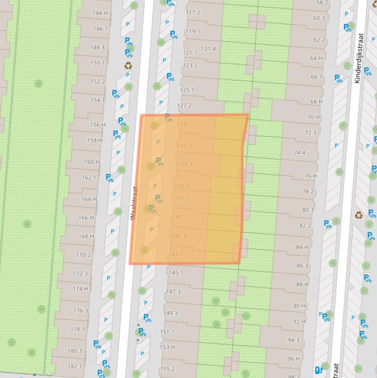 Kaart van postcodegebied 1079DW.