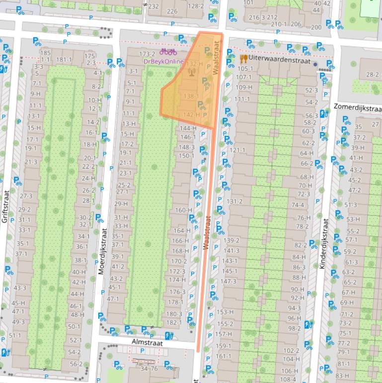 Kaart van postcodegebied 1079ED.