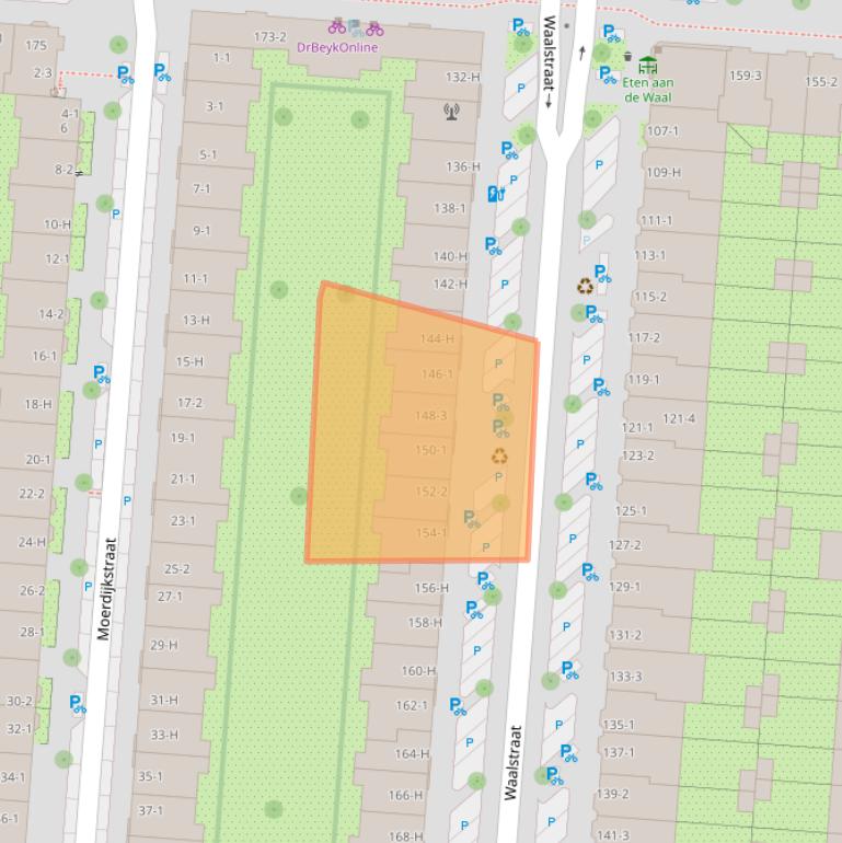 Kaart van postcodegebied 1079EE.
