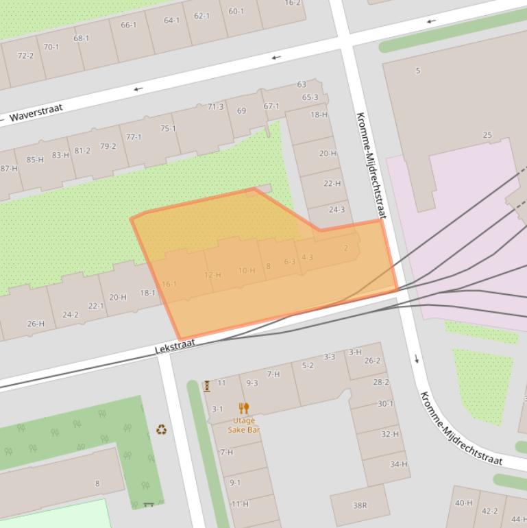 Kaart van postcodegebied 1079EN.