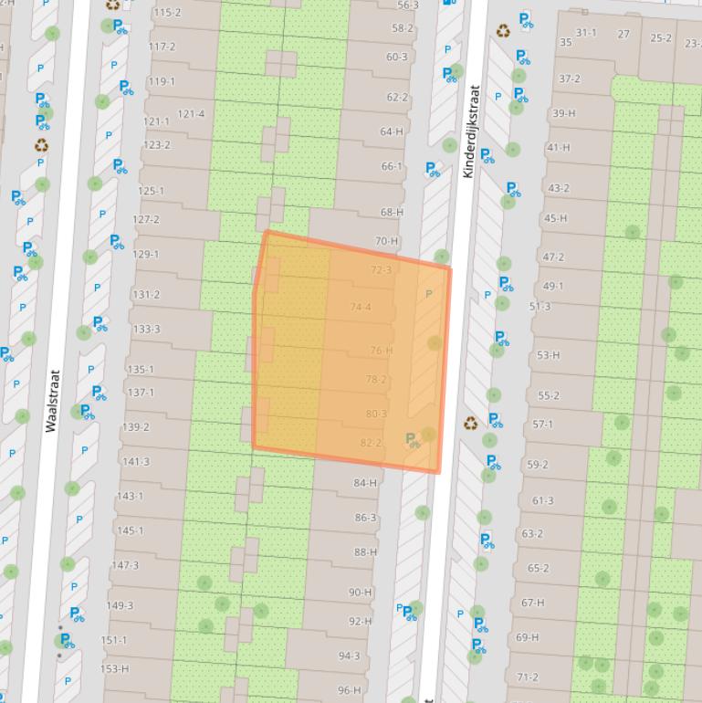 Kaart van postcodegebied 1079GN.