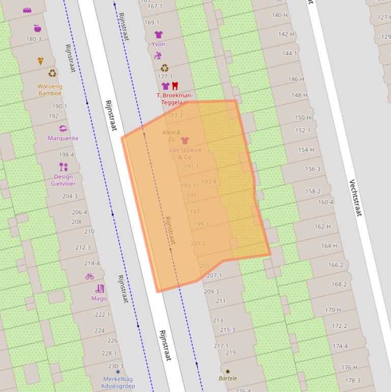 Kaart van postcodegebied 1079HE.