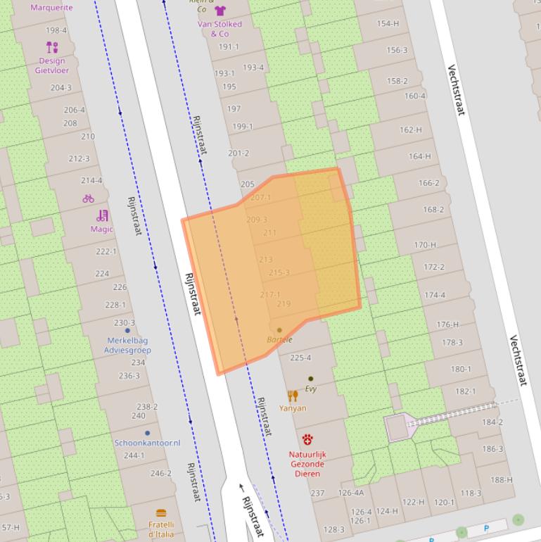 Kaart van postcodegebied 1079HG.
