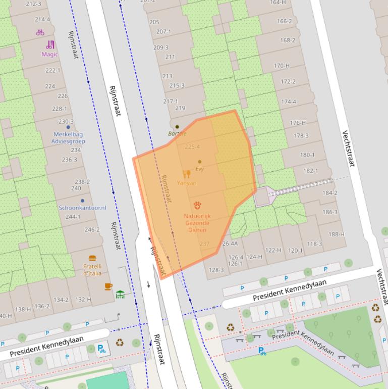 Kaart van postcodegebied 1079HH.
