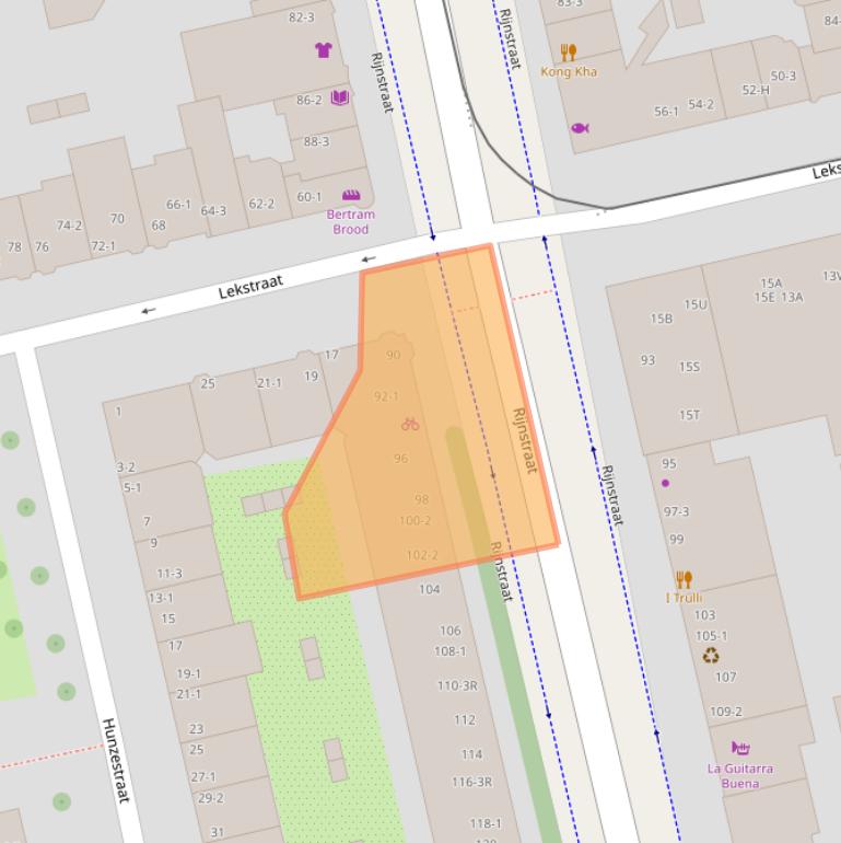 Kaart van postcodegebied 1079HM.