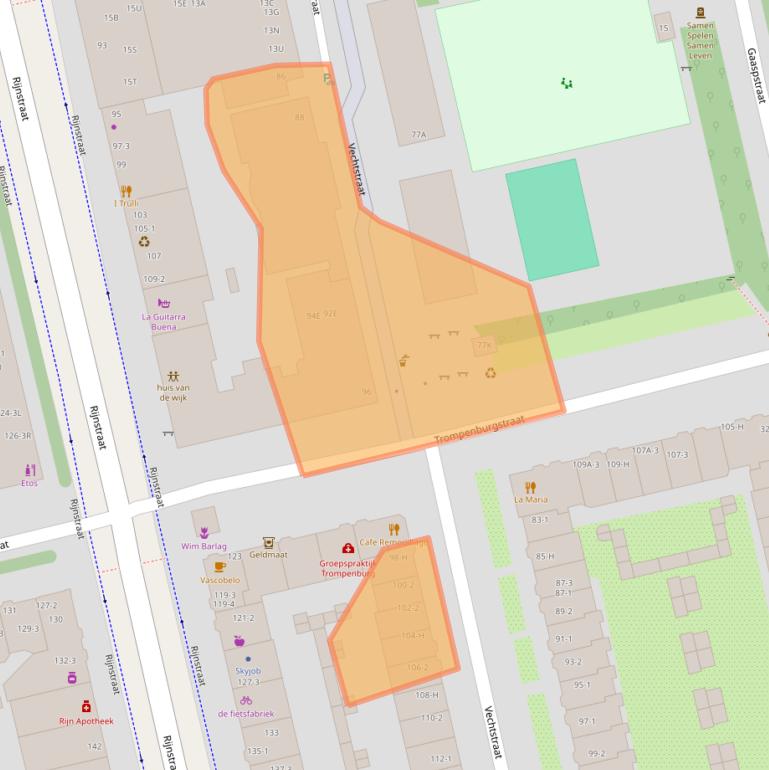 Kaart van postcodegebied 1079JN.