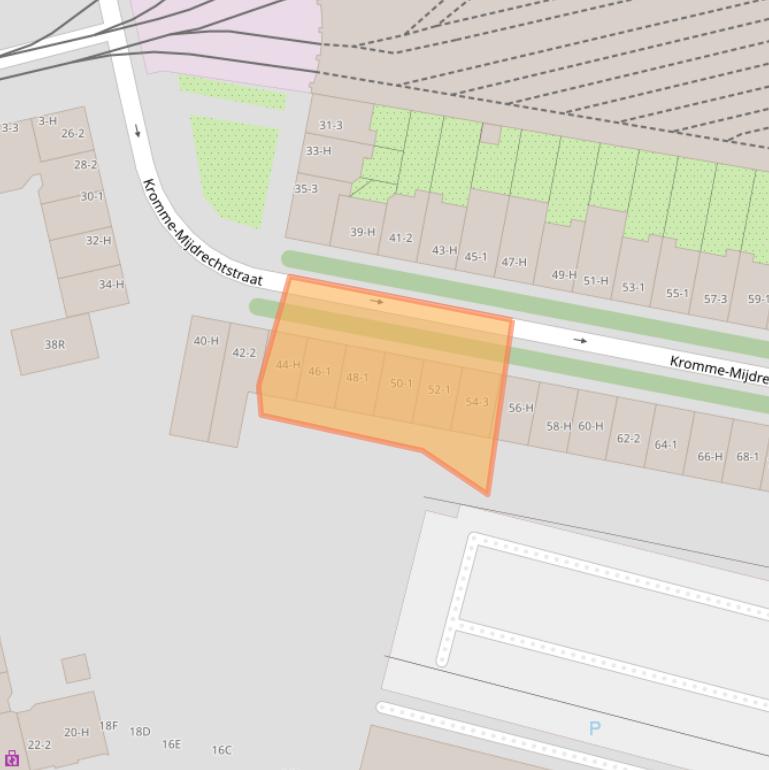 Kaart van postcodegebied 1079KZ.