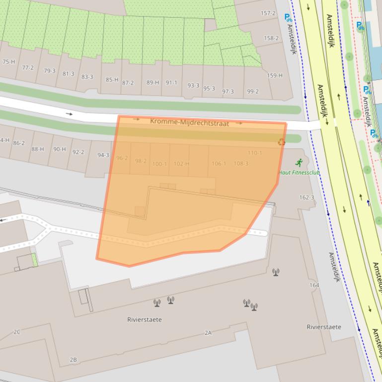 Kaart van postcodegebied 1079LD.