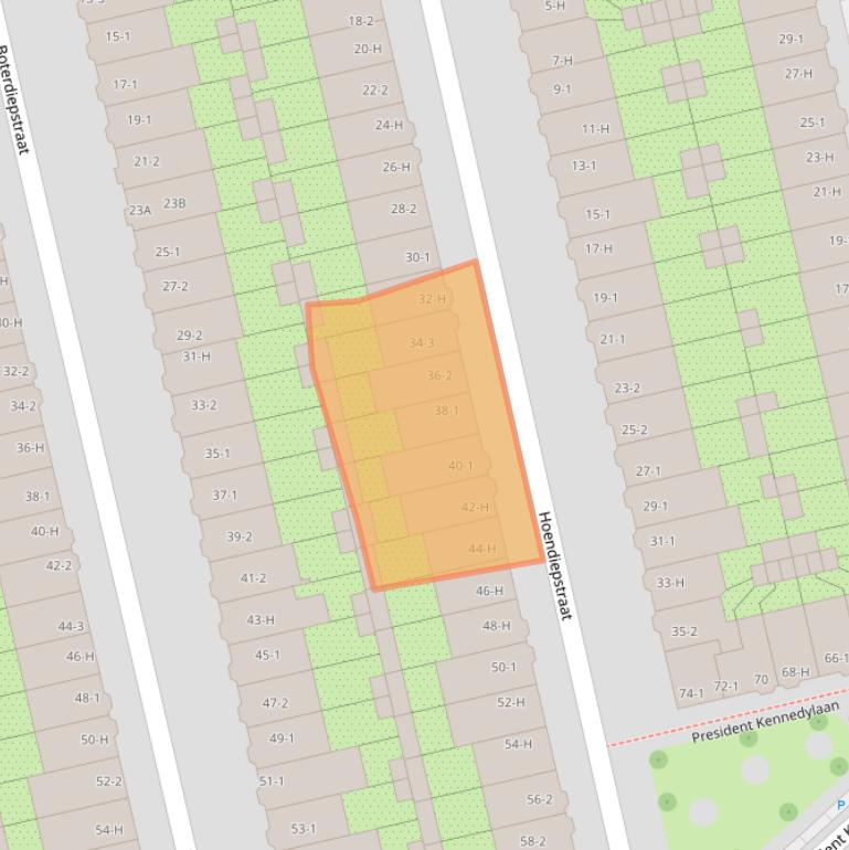 Kaart van postcodegebied 1079LW.