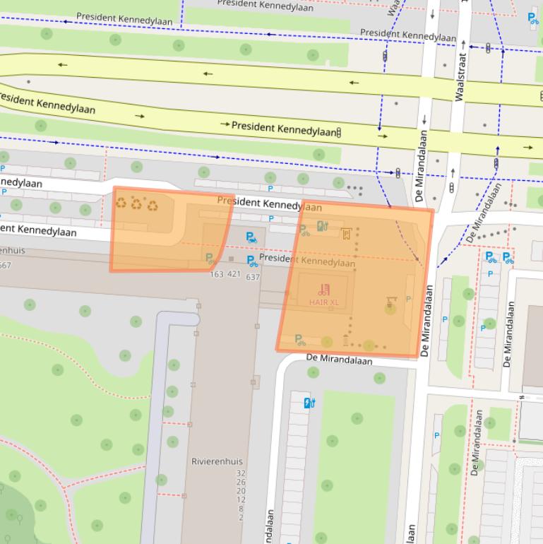 Kaart van postcodegebied 1079MC.