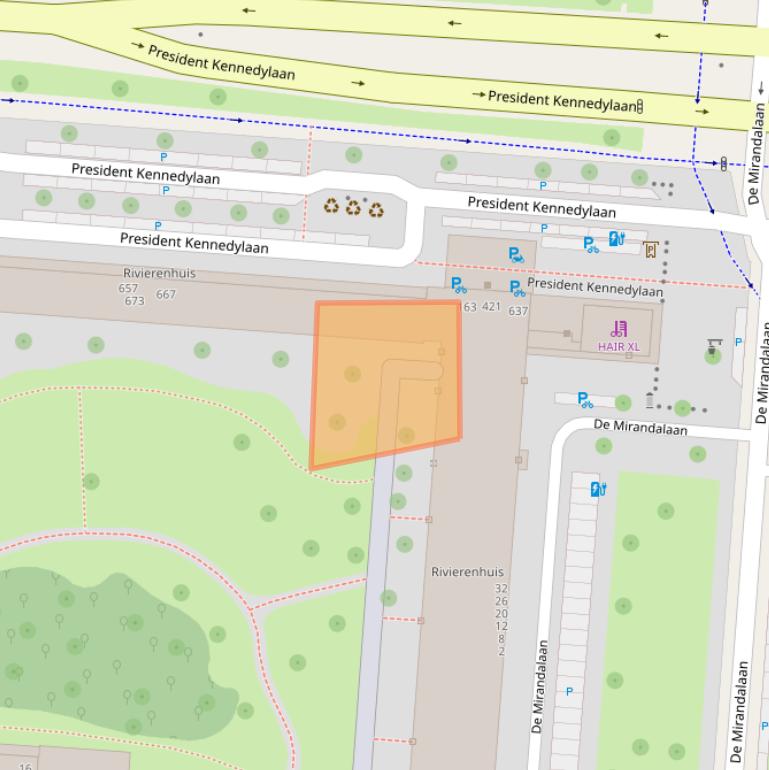 Kaart van postcodegebied 1079MD.