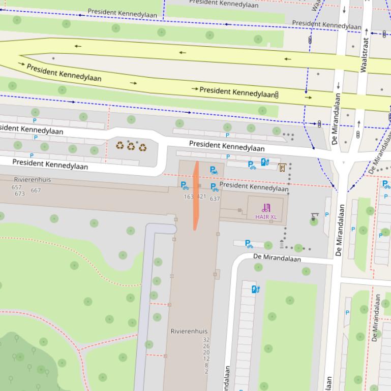 Kaart van postcodegebied 1079MH.