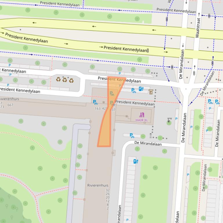 Kaart van postcodegebied 1079ML.