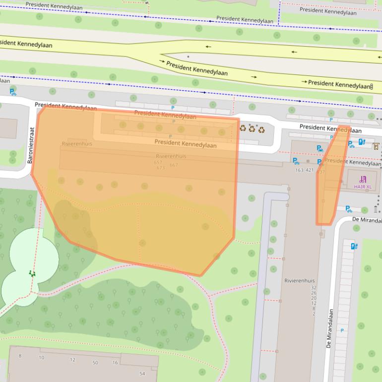 Kaart van postcodegebied 1079MN.