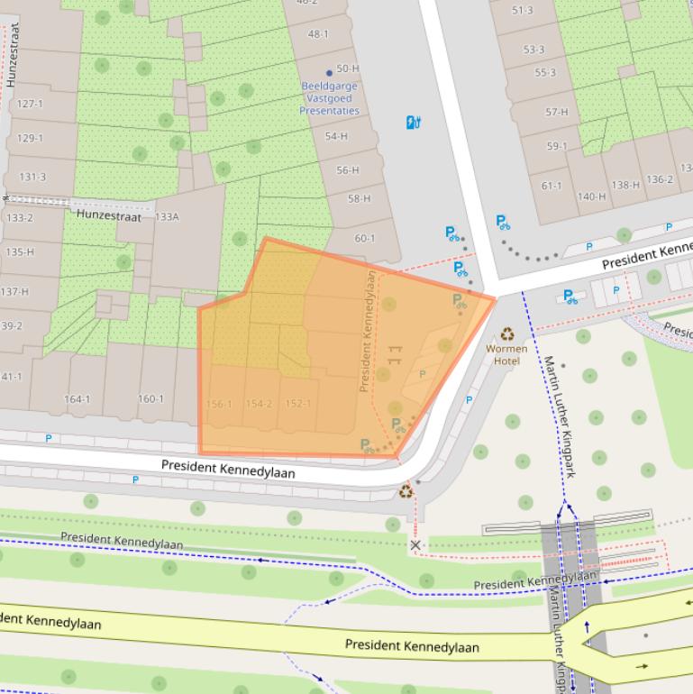 Kaart van postcodegebied 1079NL.