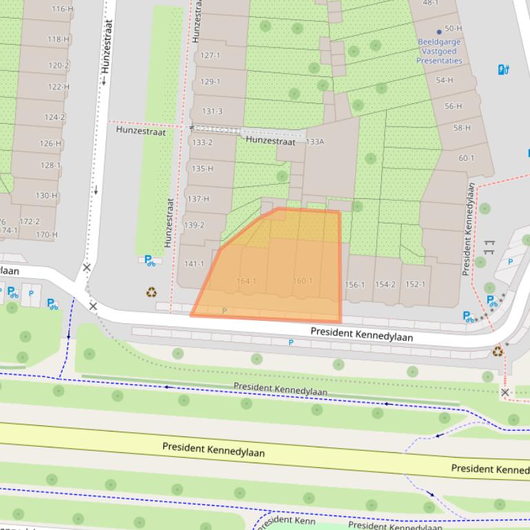 Kaart van postcodegebied 1079NM.