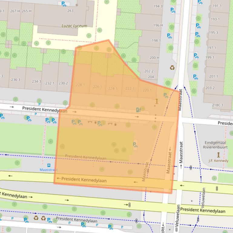 Kaart van postcodegebied 1079NS.