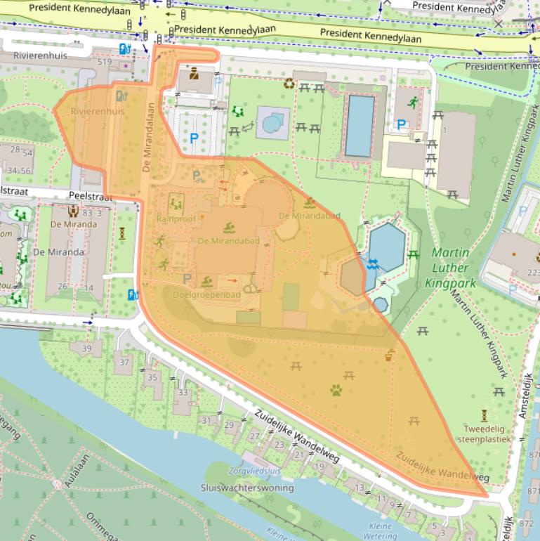 Kaart van postcodegebied 1079PA.