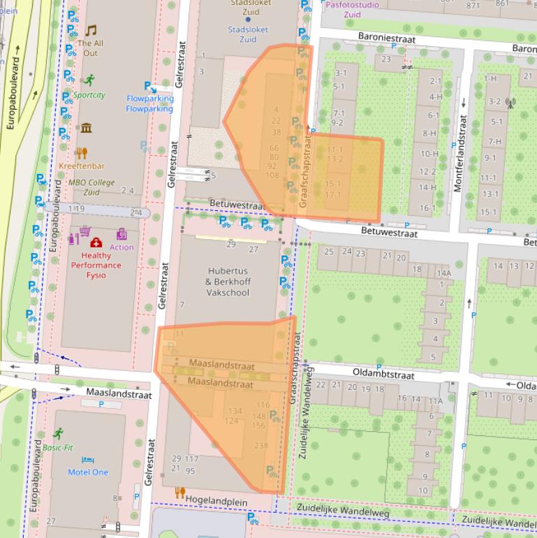 Kaart van postcodegebied 1079PE.