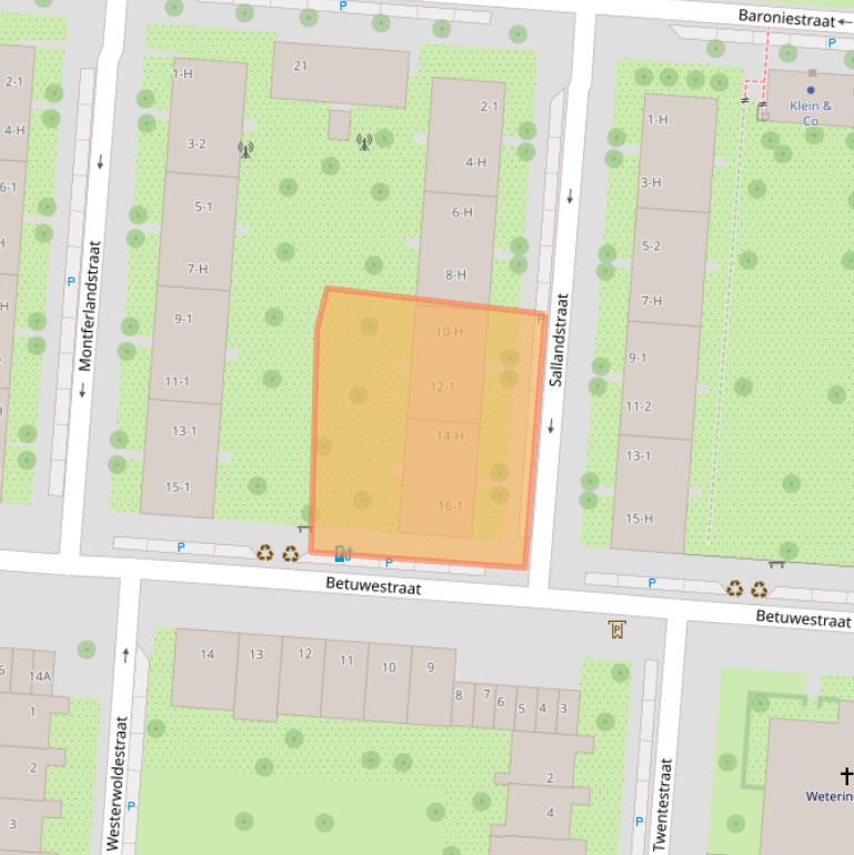 Kaart van postcodegebied 1079PP.