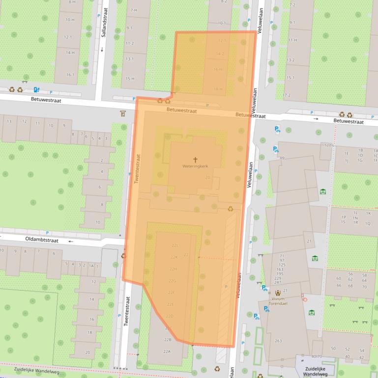 Kaart van postcodegebied 1079RA.