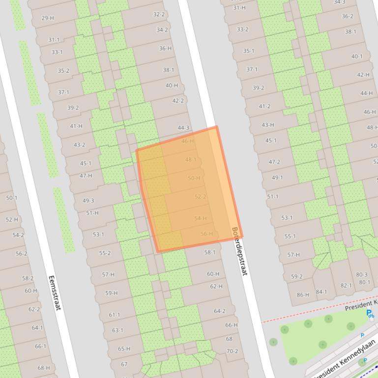 Kaart van postcodegebied 1079SZ.