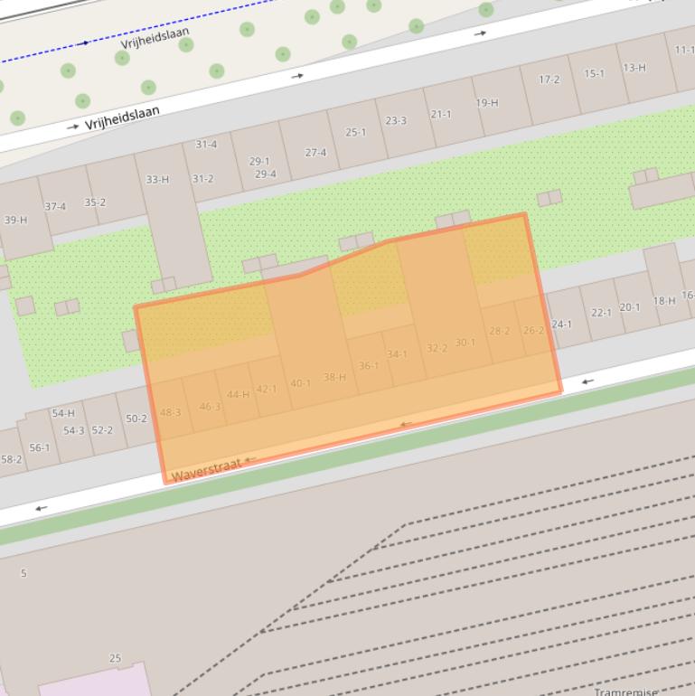 Kaart van postcodegebied 1079VM.