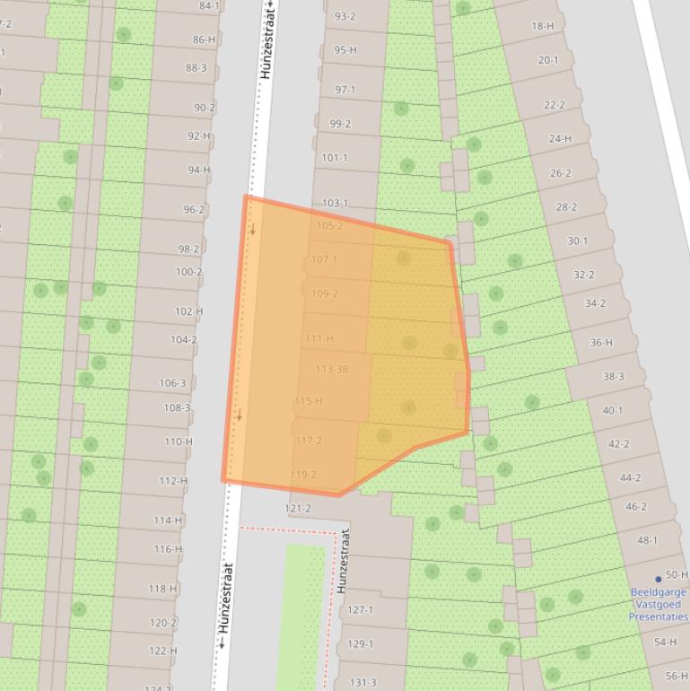 Kaart van postcodegebied 1079VX.