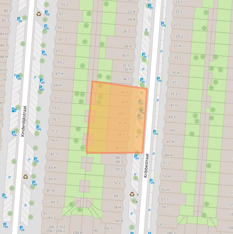 Kaart van postcodegebied 1079WT.