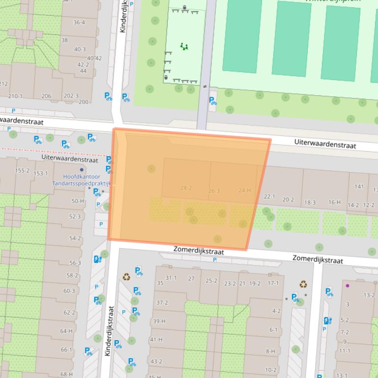 Kaart van postcodegebied 1079XC.