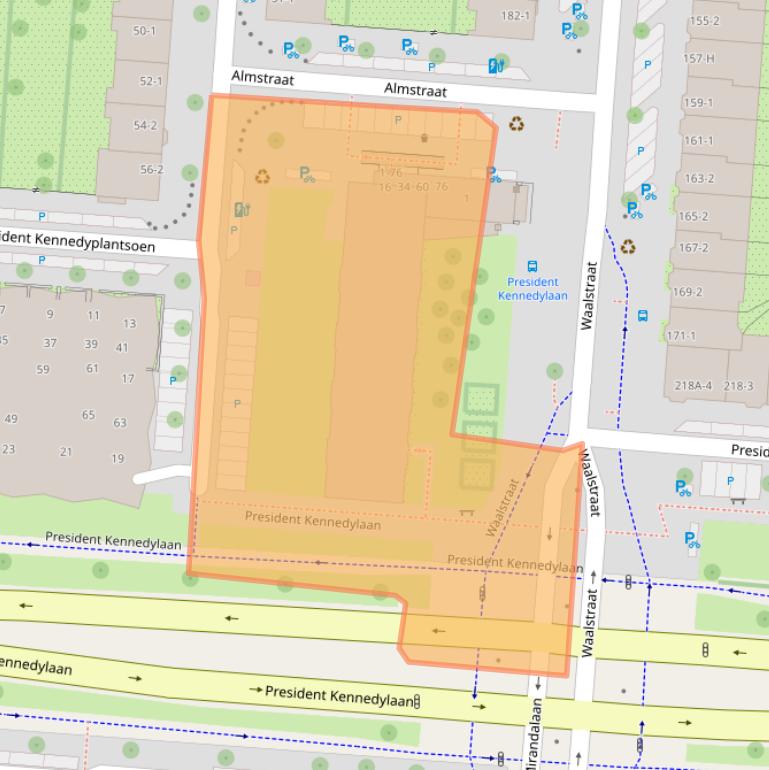 Kaart van postcodegebied 1079XD.