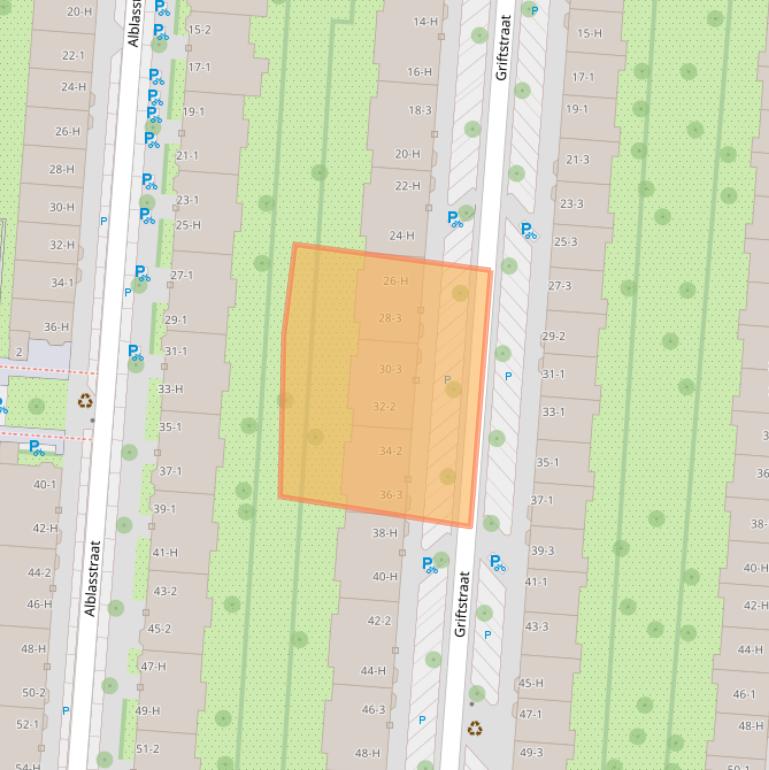 Kaart van postcodegebied 1079ZC.