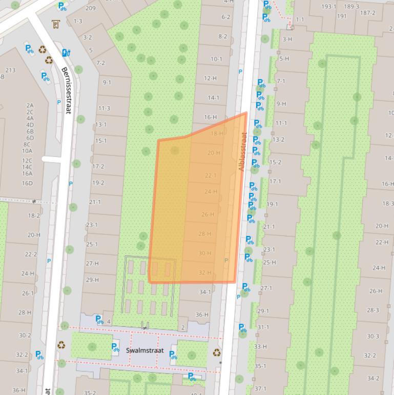 Kaart van postcodegebied 1079ZM.
