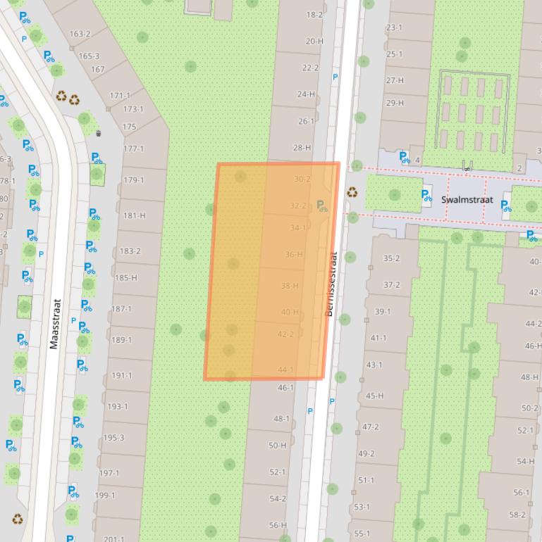 Kaart van postcodegebied 1079ZX.