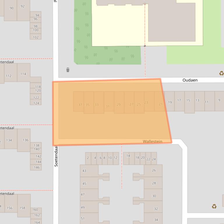 Kaart van postcodegebied 1081BB.