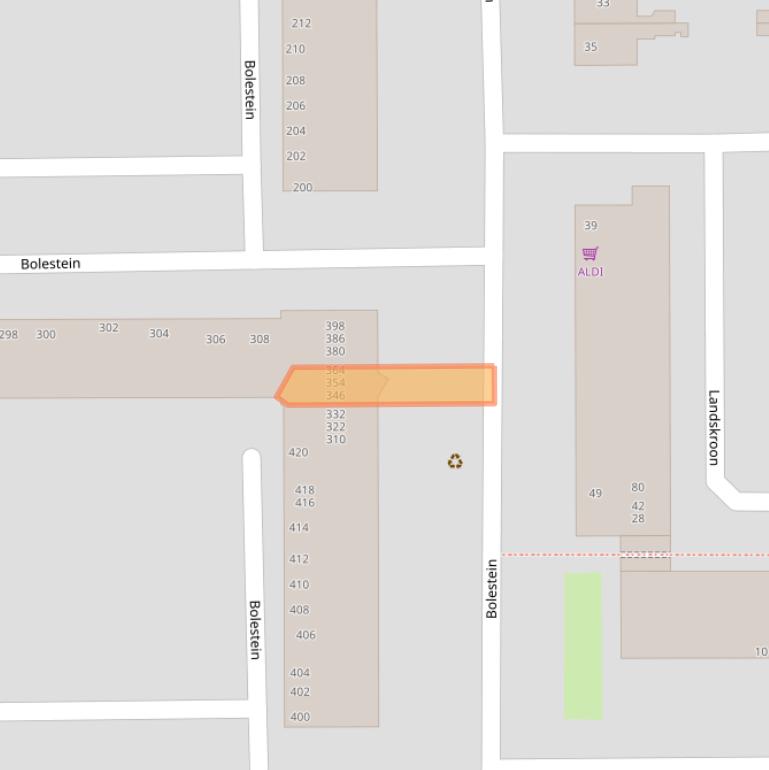 Kaart van postcodegebied 1081EE.