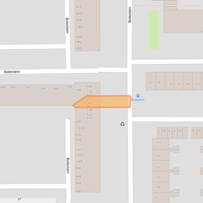 Kaart van postcodegebied 1081EJ.