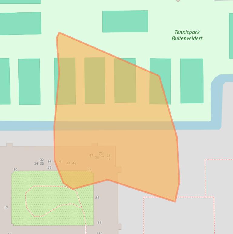 Kaart van postcodegebied 1081GR.