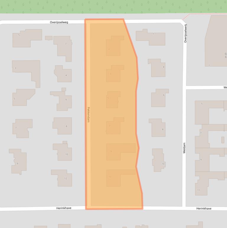 Kaart van postcodegebied 1081HP.