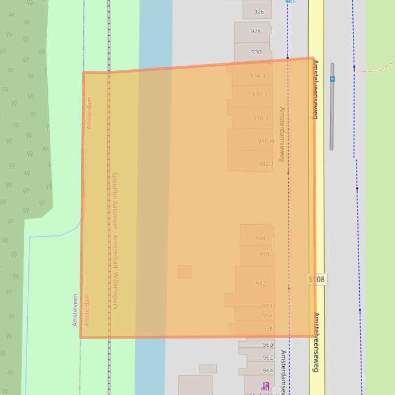 Kaart van postcodegebied 1081JP.