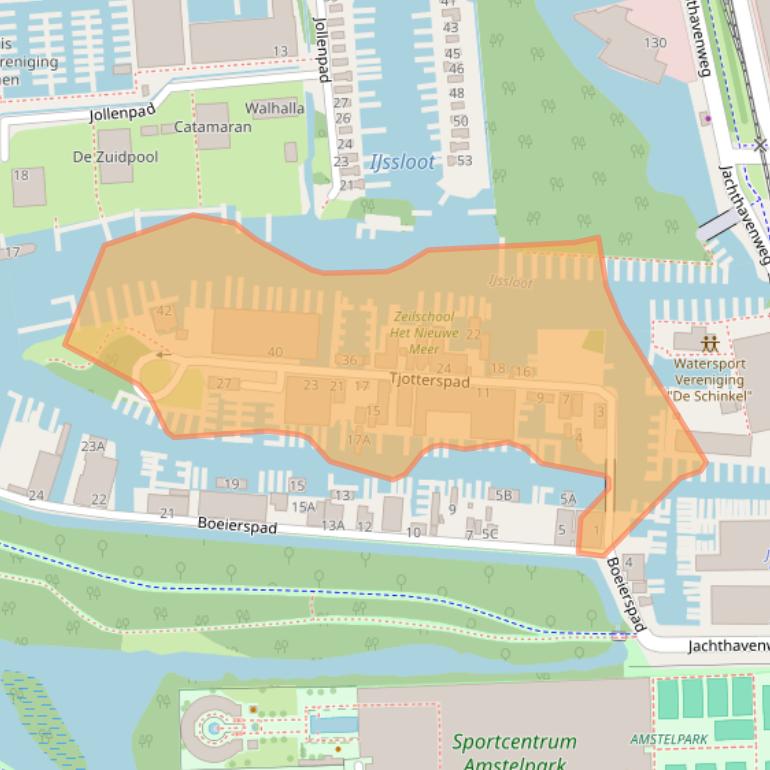 Kaart van postcodegebied 1081KD.