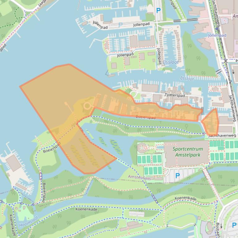 Kaart van postcodegebied 1081KE.